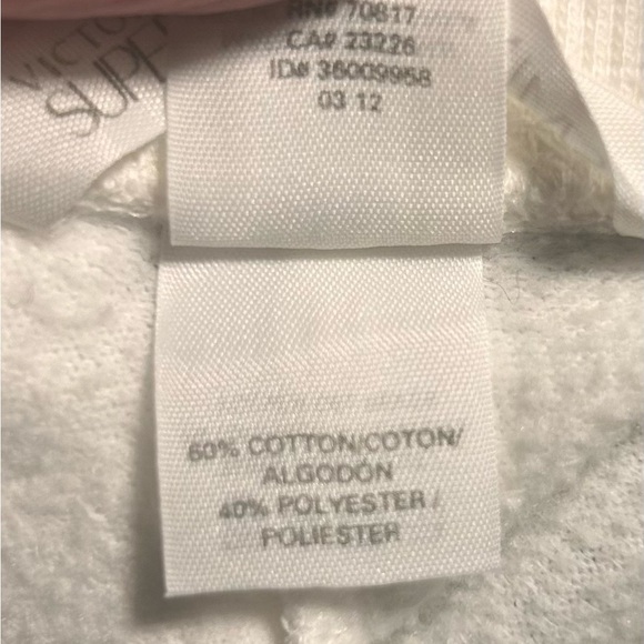 Vintage Y2K Victoria's Secret 2pc Ivory Tracksuit Angel Wings Rhinestones Size L - Picture 16 of 16